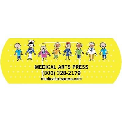 Medical Arts Press® Medical Die-Cut Magnets; 3x1, Bandage Shape, Patient People