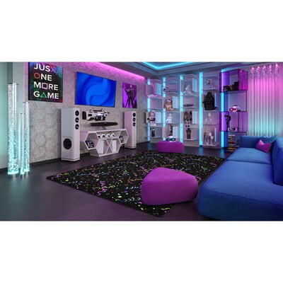 Joy Carpets Celebration Nylon 6' x 6' Machine Tufted Rug, Fluorescent (36P)