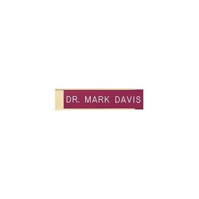 Engraved Signs with Holders; 8x2, Wall Name Sign