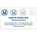 Classic® Laid 1-Color Business Cards; 80-lb. , Stock Design