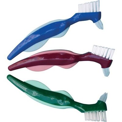 Ergonomic 2-Component Denture Brush