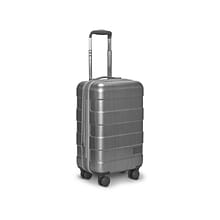 Solo New York Re:serve Recycled Plastic Carry-On Spinner Luggage, Gray (UBN921-10)