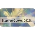 Custom Printed Medical Arts Press® Full-Color Generic Name Badges; Standard, Floral Impressions