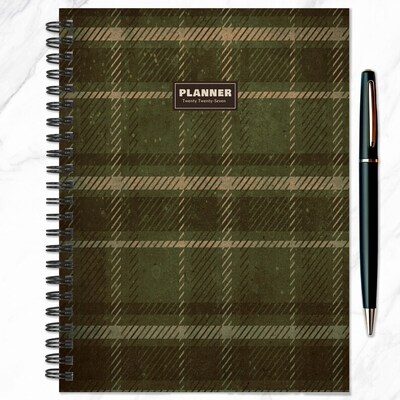 2027 TF Publishing Rugged Patch 6.5" x 8"  Weekly & Monthly Standard Planner, Paperboard Cover, Multicolored (27-9202)