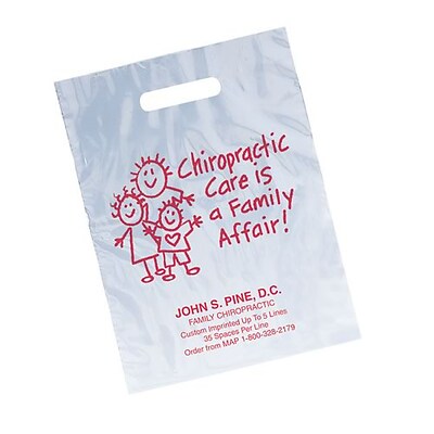 Medical Arts Press® Chiropractic Personalized 1-Color Supply Bags, 9x13, Chiro Care Is