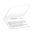Custom CommuniCard™, 4 x 6 Folded Cards, 110# White Index, Black Ink, 2-Sided, 100/Pk