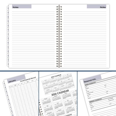 2026 AT-A-GLANCE DayMinder Executive 8.75" x 7" Weekly & Monthly Planner Refill Pages, White (G545-50-26)