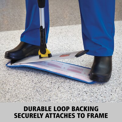 Rubbermaid Hygen Microfiber 18.5" Wet Mop Pad, Red,12/Carton (FGQ41000RD00)