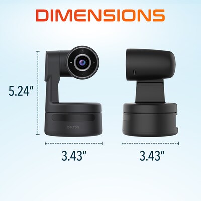 Delton C68 PTZ Ultra HD 4K Webcam, Black (DCAIC68PTZ)
