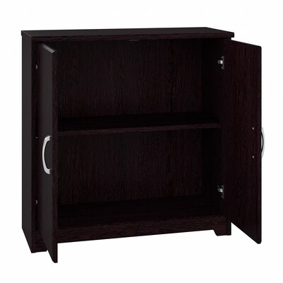 Bush Furniture Cabot Small Storage Cabinet with Doors, Espresso Oak (WC31898)