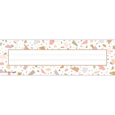Teacher Created Resources Terrazzo Tones Flat Name Plates, 36/Pack, 6 Packs (TCR7221-6)