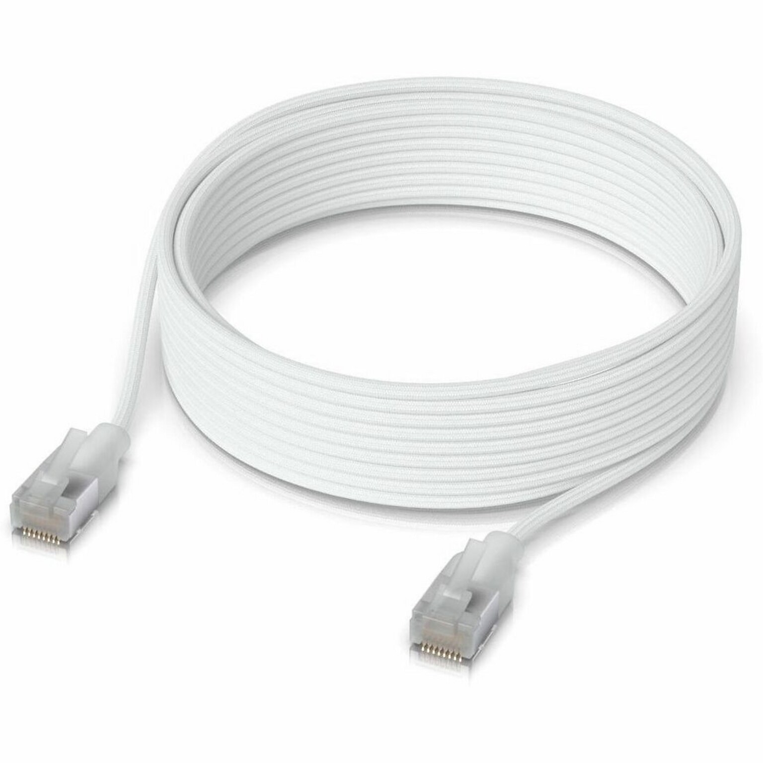 Ubiquiti 16.40 ft. CAT-6a Ethernet Cable, 28 AWG, White (UACC-CABLE-PATCH-EL-C6A-5)