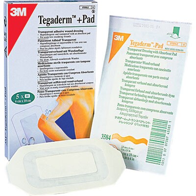 3M™ Tegaderm™ +Pad Film Dressing With Non-Adherent Pad; 2-3/8 x 4, Pad Size 1 x 2-3/8, 200/Case