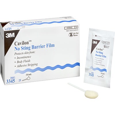 3M™ Cavilon™ No-Sting Barrier Film; Case; Large Foam Applicator, 3.0mL, 100 Wands/Case