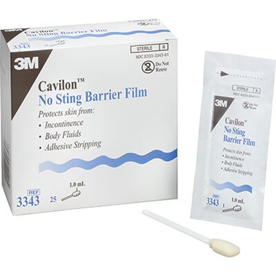 3M™ Cavilon™ No-Sting Barrier Film; 1.0 mL, Wipes, 25/Box