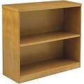 Safco Luminary Collection in Maple; Bookcase, 2 Shelf