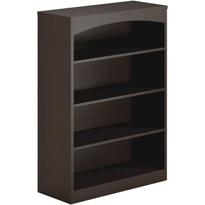 Mayline® Brighton Collection in Mocha; 4-Shelf Bookcase