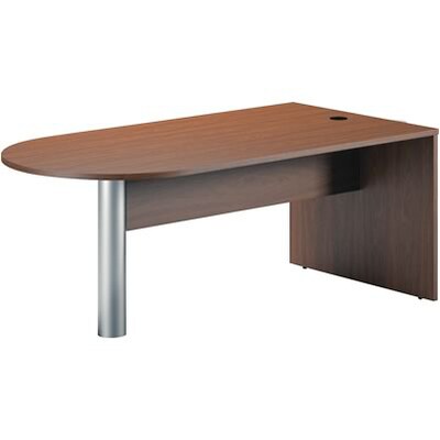 Mayline® Brighton Collection in Cherry; Peninsula Desk