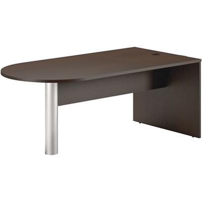 Mayline® Brighton Collection in Mocha; Peninsula Desk