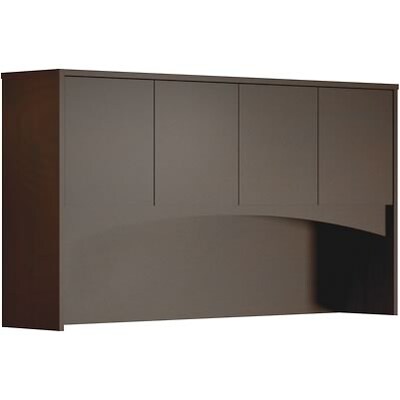 Mayline® Brighton Collection in Mocha; Hutch with Wood Doors