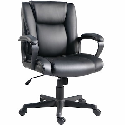 Lorell SOHO Mid-Back Chair, Black (LLR81810)