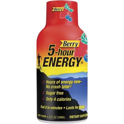 5-Hour Energy® Drink; Berry, 2-oz., 12/Box