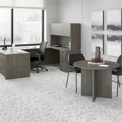 Lorell Prominence 2.0 Right-Pedestal Credenza (LLRPC2472RGE)