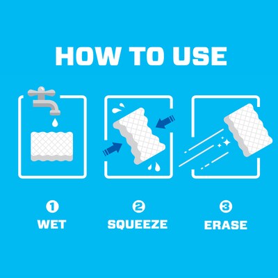 Mr. Clean Magic Eraser Original White Scouring Pad, 6 Pads/Pack, 6 Packs/Carton (79009)
