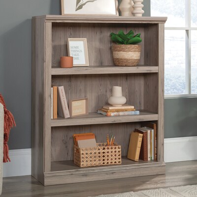 Sauder Select 44H 3-Shelf Bookcase, Laurel Oak (434826)