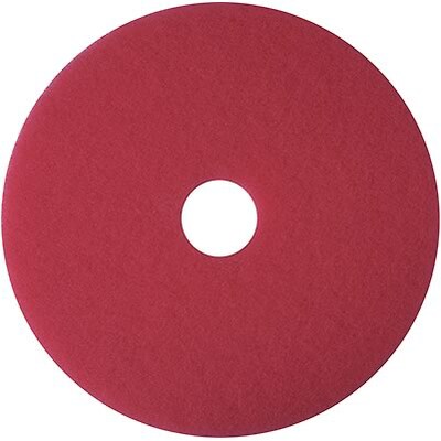 Premiere® Floor Pads; Buffing, 17, Red, 5 Pads/Case