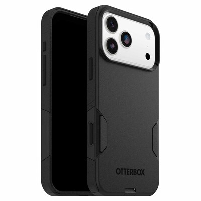 OtterBox Commuter Series MagSafe Case for iPhone 17 Pro Max, Shock Absorbing, Black (77-98342)
