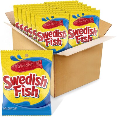 Swedish Fish Original Soft & Chewy Candy, 5 oz., 12/Carton (JAR1506208)