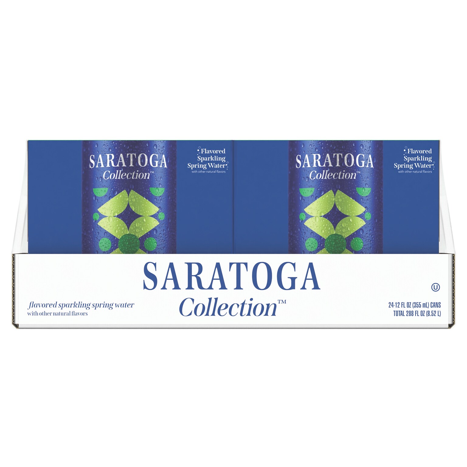 Saratoga Lime Flavored Sparkling Purified Water, 12 oz., 6 Cans/Case, 6 Cases/Carton (STG-19990985)