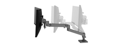Ergotron LX Adjustable Desk Monitor Arm Mount, Up to 27" Monitor, Dark Gray (45-684-293)