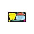 Medical Arts Press® Single-Imprint Peel-Off Sticker Appointment Cards; Standard,Multi-colored Teeth
