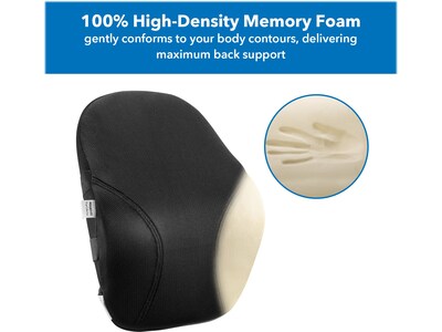 Mount-It! Ergo Collection Memory Foam Lumbar Support, Black (MI-1107)