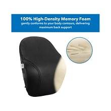 Mount-It! Ergo Collection Memory Foam Lumbar Support, Black (MI-1107)