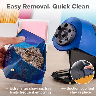 Bostitch QuietSharp 6 Classroom Electric Pencil Sharpener, Blue (EPS10HC)