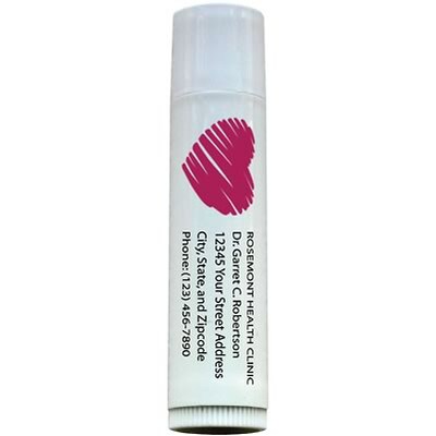 Custom Printed SPF 15 Lip Balm; Natural