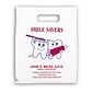 Medical Arts Press® Dental Personalized Small 2-Color Supply Bags; 7-1/2x9", Smile Savers/Tooth Guy, 100 Bags, (60669)