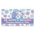 Medical Arts Press® Full-Color Seasonal Name Badges; Standard, Snowflake Pets