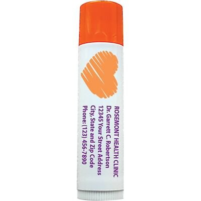 Custom Printed SPF 15 Lip Balm; Citrus
