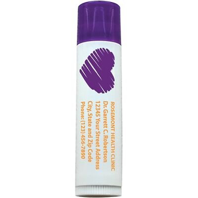 Custom Printed SPF 15 Lip Balm; Grape