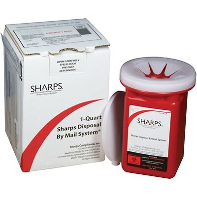 Sharps Compliance Disposal by Mail System®; 1-Quart