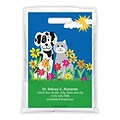 Medical Arts Press® Veterinary Personalized Full-Color Bags; 9x13, Cat and Dog Meadow, 100 Bags, (41609)