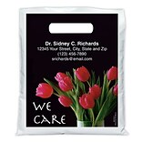 Medical Arts Press® Medical Personalized Full-Color Bags;7-1/2x9, Red Tulips