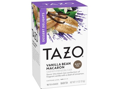 Tazo Vanilla Bean Macaron Black Tea Bags, 15/Box (67821469)