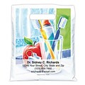 Medical Arts Press® Dental Personalized Full Color Bags; 7-1/2x9, Brush Toothpaste Apple, 100 Bags, (41525)
