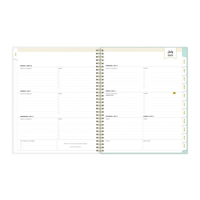 2025-2026 Day Designer for Blue Sky Secret Garden 8.5 x 11 Academic Year Weekly & Monthly Planner,