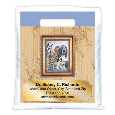 Medical Arts Press® Veterinary Personalized Full-Color Bags; 7-1/2x9, Many Pets, 100 Bags, (41606)